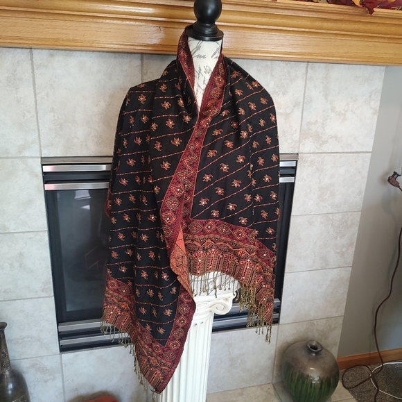 Fall Table Runner OR Pashmina Wrap! - Picture 8 of 13